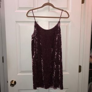 Velvet mini dress